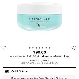 Dior Hydra life cream